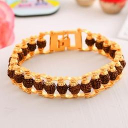 CraftVatika 3-Pcs Rakhis With Fridge Magnet Greeting Card & Roli Chawal-image-45