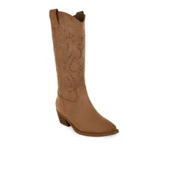RAG & CO Women Embellished Pointed Toe Cowboy Boots-image-24