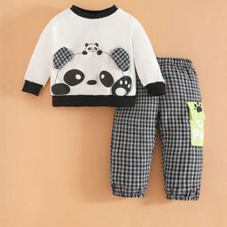Hopscotch Boys Panda Applique Sweatshirt & Joggers-picture-39