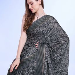 all about you Printed Floral Saree-31