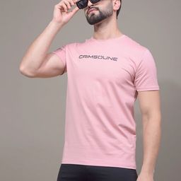 Crimsoune Club Men Typography Printed Round Neck Cotton Slim Fit T-shirt-image-59