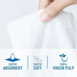 TULIPS Set Of 3 Facial & Car Tissue Paper Super Soft & Pure-100 Pulls x 2 Ply image 4