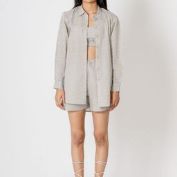 Kameez by Pooja Kejriwal Striped Pure Cotton Shirt & Top With Shorts-image-74