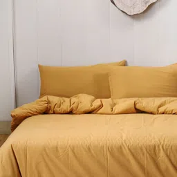 HANDICRAFT PALACE Beige 300 TC Queen Bedsheet with 2 Pillow Covers-image-58