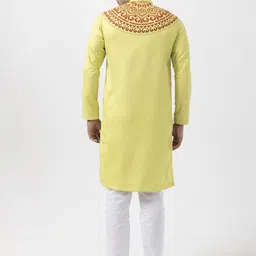 DEVOILER Men Ethnic Motifs Printed Regular Kurta with Pyjamas image 2