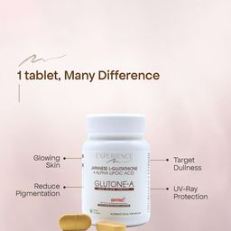 GLUTONE Set Of 2 Glutone-A Japanese L-Glutathione Skin Glow Tablets - 15 Tablets Each image 3