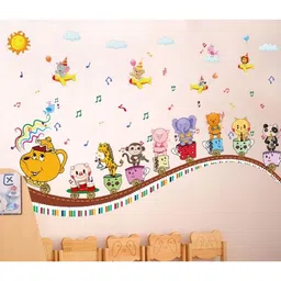 Oren Empower Cartoon Train Wall Decals - Multicolour-picture-49