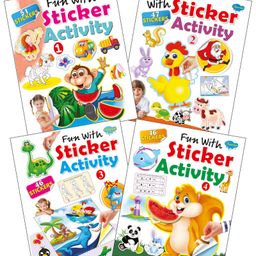 Set of 4 Book Fun With Sticker Activity - English-7