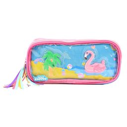 Smily Kiddos transparent Double Compartment Pencil pouch - Light Blue-19