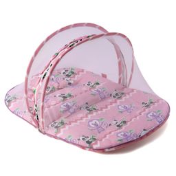 Fisher Price Baby Mattress With Mosquito Net & Pillow Panda Print - Pink-1