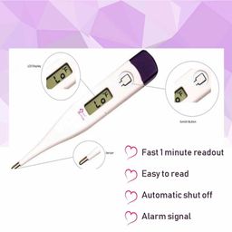 MCP Digital Thermometer with One Touch Operation - White-9