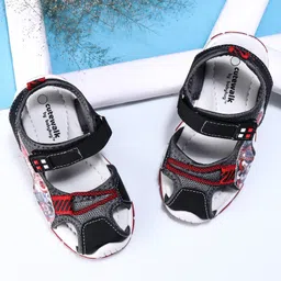Cute Walk by Babyhug Sandals - Black Red-picture-30