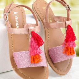Pine Kids Ethnic Wear Sandal - Rose Golden-image-108