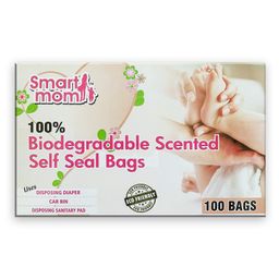 Lifekrafts Smart Mom Disposable Scented Bio-Degradable Eco Friendly Diaper Bags White - Pack of 100-image-26