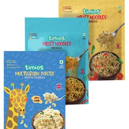 timios Healthy Instant White Cheesy Pasta made with Brown Rice and Corn - 195 g & Instant Millet Noodles Tomato Flavour - 190 g & Millet Masala Flavoured Instant Noodles - 190 g-23