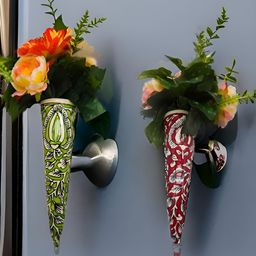 Kraftlik Handicraft Multicoloured Ceramic Vases-image-77