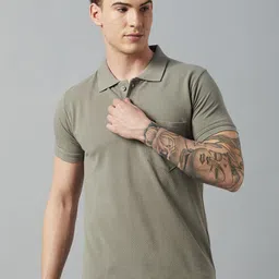 MOUNTAIN COLOURS Polo Collar Regular Fit T-shirt-image-94