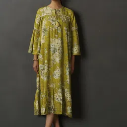 Anouk Women Floral Printed Fit & Flare Midi Dress-image-26