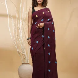 SLAGHA Ethnic Embroidered Saree-picture-41