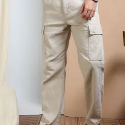 RIGS AND RAGS Men Smart Easy Wash Cargos Trousers-picture-19