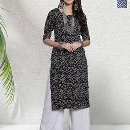 HERE&NOW Pack Of 2 Women Ethnic Motifs Printed Crepe Kurta-46