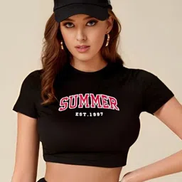 sollobell Women Printed Cotton Fitted Crop Top-picture-21