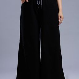 Turning Blue Women Wide Leg High-Rise Cotton Jeans-image-62