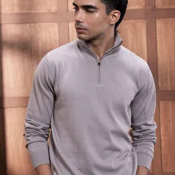 Andamen Men Casual Placket Cotton Regular Pullover-picture-38