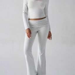 bebe Square Neck Top With Trousers Co-Ords Set-image-89