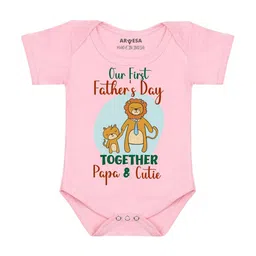 Arvesa Happy Father DaysPrinted Romper-14