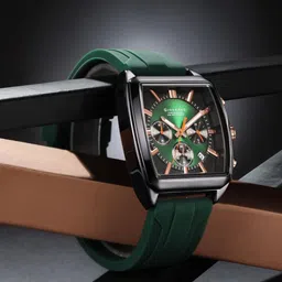 GIORDANO Men Printed Dial & Leather Textured Straps Analogue Watch GZ-50124-02-21