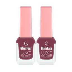 GlamFam Luxe Set Of 2 Glossy Finish Nail Lacquer - 12 ml Each - Rustic Touch 48-20