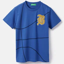 United Colors of Benetton Boys Striped Round Neck Cotton T-shirt-image-32