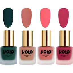 VOLO Set of 4 Velvet Dull Matte Nail Polish - 8 ml Each - 12-38-41-43-image-79