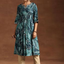 Libas Floral Embroidered Anarkali Kurta-image-19