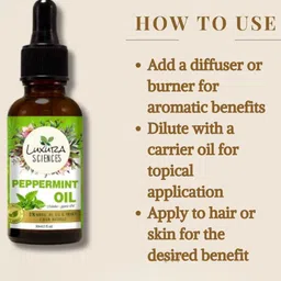 Luxura Sciences Peppermint Oil For Diffuser & Hair Growth - 15 ml image 2