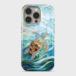 PEEPERLY Women Turtle Crystal Printed iPhone 14 Impact Resistant Back Case-picture-39