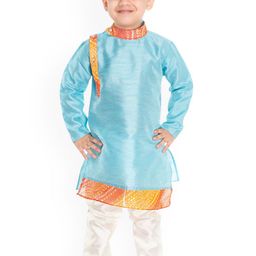BAESD Boys Band Collar Straight Kurta With Churidar-image-41