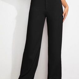 KERI PERRY Women Colourblocked Relaxed Straight Leg High-Rise Non Iron Trousers-image-87
