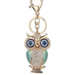 BLUE BEADS Evil Eye Owl Keychain-picture-17