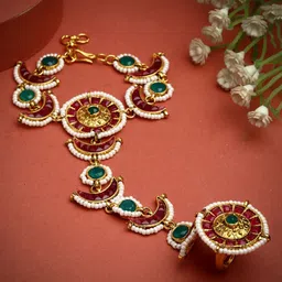 PANASH Women Gold-Plated Ring Bracelet-picture-54