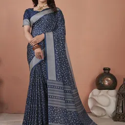 Anouk Rustic Floral Silk Blend Bagh Saree-13