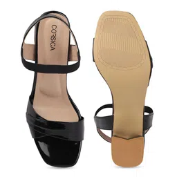 CORSICA Textured Block Heels Backstrap Sandals image 5