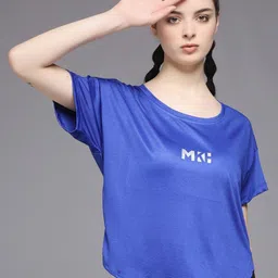MKH Typography Printed Round Neck Dri-FIT Relaxed Fit Sports T-shirt-image-57