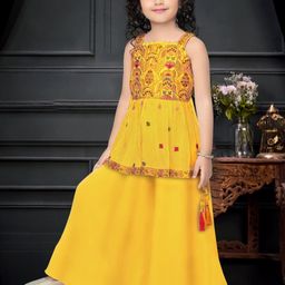 Tulsi Creation Kids-Girls Yellow Clothing Set-image-62