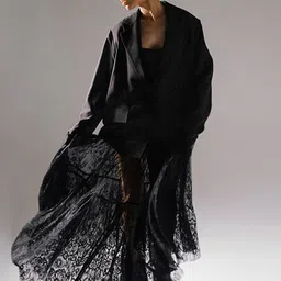 LULU & SKY Lace A-Line Maxi Skirts-picture-7