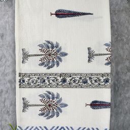 Texstylers White 1 Printed Cotton 300 GSM Bath Towel-picture-29