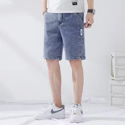 StyleCast Men Cotton Denim Shorts-picture-3