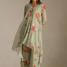 Soch Women Floral Printed A-Line Kurta with Palazzos-image-37