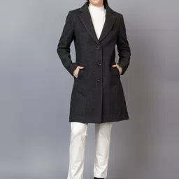 CHKOKKO Women Regular Fit Longline Overcoat-image-16
